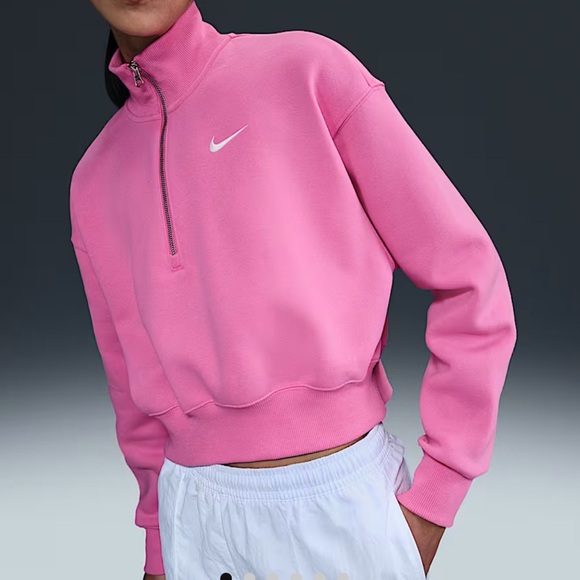 Nike Fuchsia Half-Zip Pullover - Picture 1 of 7